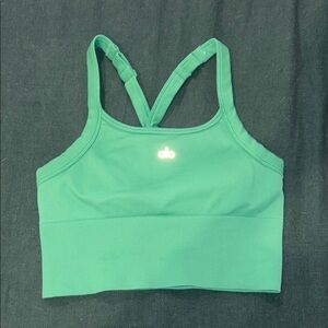 ALO Lettuce Green Ribbed Bra Tank